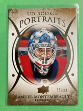 2018-19 Upper Deck UD Portraits Gold #P-88 Samuel Montembeault RC 55/99