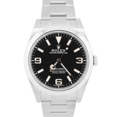 2016 PAPERS Rolex Explorer BLACK Stainless Steel MK2 39mm Oyster 214270 BOX