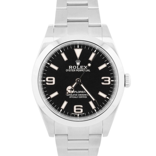 2016 PAPERS Rolex Explorer BLACK Stainless Steel MK2 39mm Oyster 214270 BOX