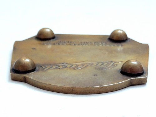 Vintage Packard Paperweight Bronze Automobile Advertising 3.5" x 3.5" Whitehead - Picture 8 of 10