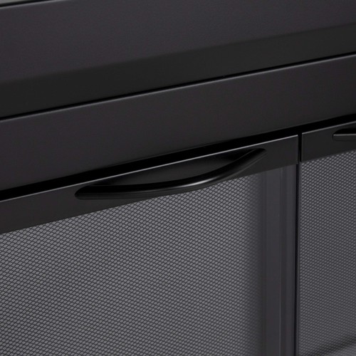 Carlisle Fireplace Glass Door, Medium (CL-3001), Black - Picture 7 of 10