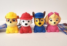 New Paw Patrol Water Squirters Bath Toy Pool Figure Set Rubble Chase Skye P52