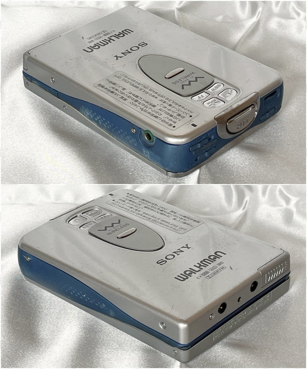 SONY WM-WX1 1995 Silver Walkman Vintage Cassette Player Made in