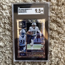 2021 Panini Chronicles Draft Picks Cracked Ice Zach Wilson #9/11