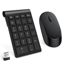 NEW Lekvey Wireless Number Pad Numeric Keypad and 22 Keys  Mouse Set Share One