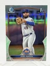 2023 Bowman Chrome Prospects Jose Peroza #BCP-149 Lunar Glow Refractor (RC) Mets