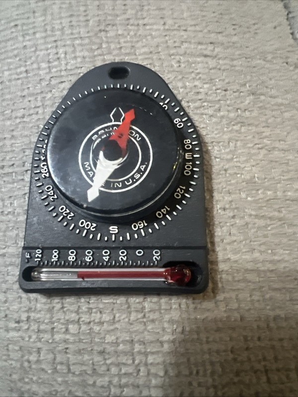 Brunton Tag-Along 9045 Chill Compass w/ thermometer That Works