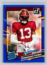 2023 Donruss #399 Emmanuel Forbes Press Proof Blue RC Washington Commanders