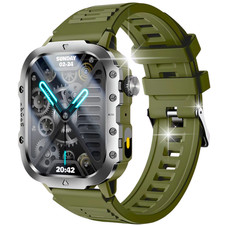 Military Smart Watch Men Call Receive/Dial Rugged Tactical Fitness Tracker Gr