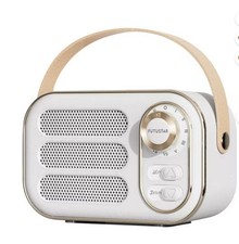 Mini Portable FM Radio Bluetooth Speaker USB TF AUX Indoor Outdoor Retro-Design