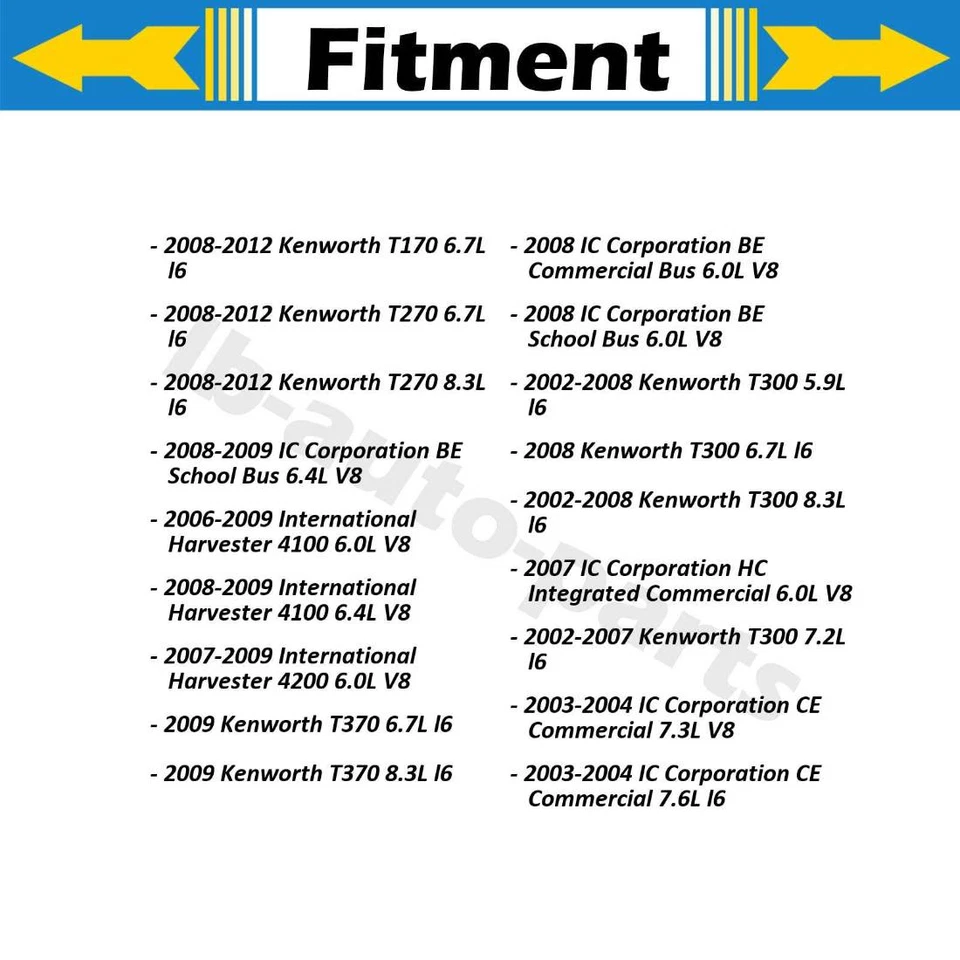 Rotor de freno de disco delantero trasero 4x para autobús escolar IC Corporation CE 7,3 L 2003-2004 Foto 2 de 4