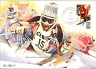 Dr Jim Stamps Maximum Card 20C 1984 Winter Olympics Alpine Skiing First Day