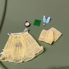 Vintage Barbie Sweet Dreams Yellow Baby Doll Pajamas Lingerie Tagged #973