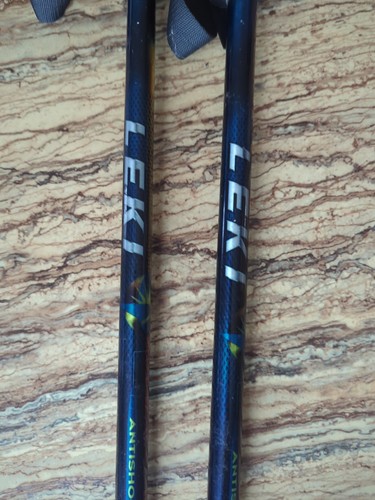 Bastones de trekking ajustables antishock LEKI Makalu - Par usados - Imagen 3 de 7