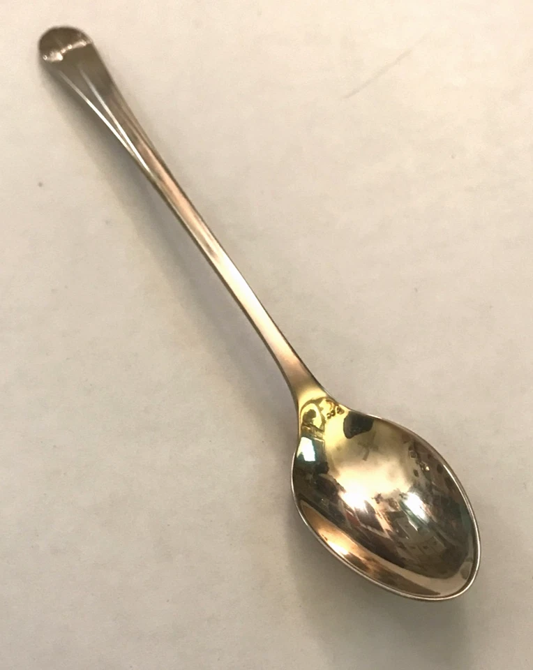 TIFFANY & CO 925 STERLING SILVER SPAIN BABY SPOON 'TIFFANY BOW' INCL POUCH & BOX - Image 3 of 4