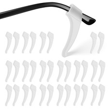 topstart 16 Pairs Eye Glasses Ear Grippers Anti-slip Eyeglass Medium, Clear