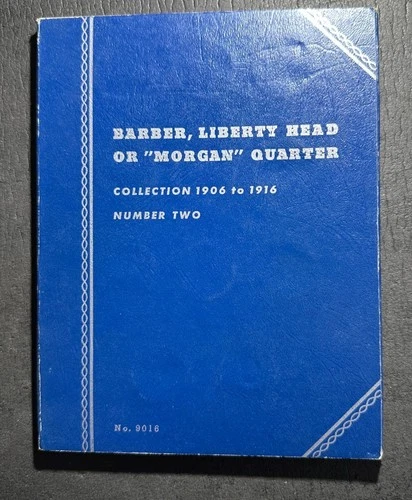 Vintage 1906-1916 Barber Quarter Whitman Album Only! No Coins! #9016! SCARCE!