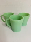 Jadeite Fire King Oven Ware D Handle Mug Set of 3
