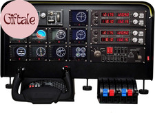 Meza Flight Simulator Cockpit Panel Kit for Logitech Honeycomb Yokes