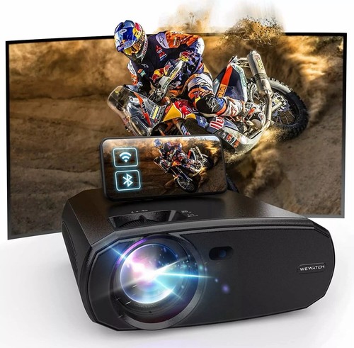 WEWATCH V50 Native 1080P Portable Projector, 5G Full HD Movie Projector WiFi - Picture 2 of 6