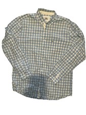 Vintage Lacoste mens shirts Size 42 Blue/White Checkered