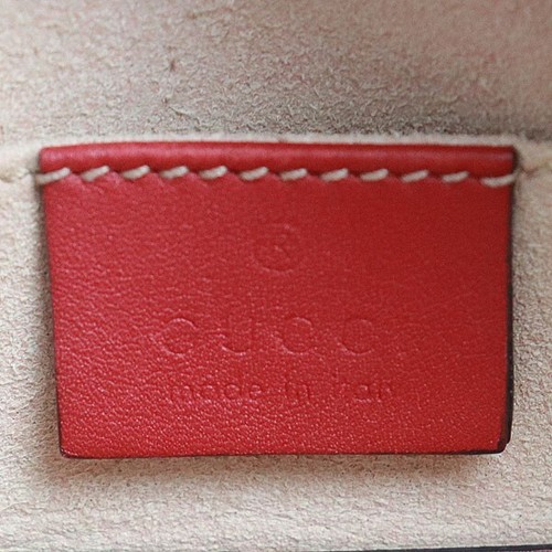 Gucci GG Supreme 409535 Crossbody Bag Canvas Beige Red Authentic - Picture 8 of 13