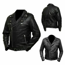 The Walking Dead Negan Jeffrey Dean Morgan Biker Black Sheep Real Leather Jacket