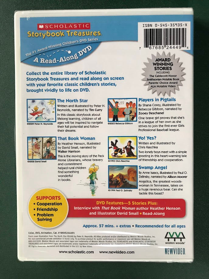 The North Star (DVD) Scholastic Storybook, MINT, FACTORY