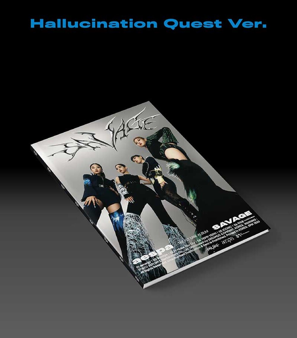 AESPA 1st Mini Album SAVAGE Hallucination Quest CD+Book+Card+