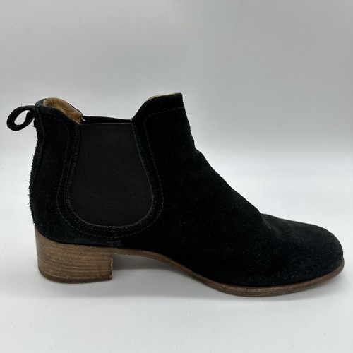Alberto Fermani Italy Woman Boot Sz EU 37 US 6 Black Suede Leather Ankle Bootie - Picture 7 of 15