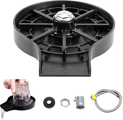 Glass Rinser for Kitchen Sink, Accessories Included