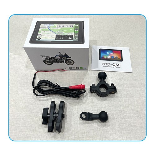 Schermo Auto 5" Moto CarPlay/Android Impermeabile Navigazione GPS per Motore - Foto 11 di 11