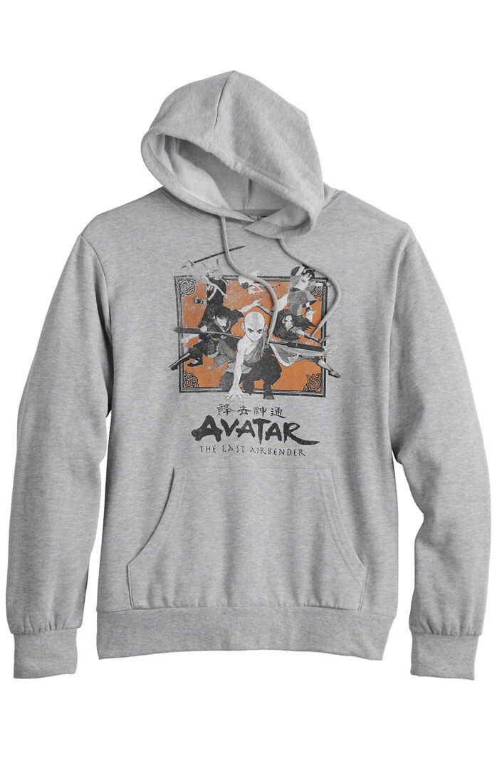 Avatar The Last Airbender Cartoon Sweatshirt Hoodie size S Reg