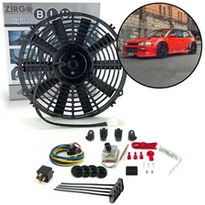 Zirgo High Performance Toyota Corolla Adjustable 12 Fan Cooling System Kit 12V
