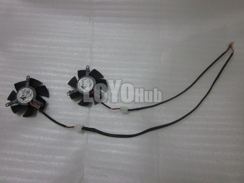 New FS1250-A1053A Graphics dual fan DC12V 0.19A Pitch:39*39*39mm 3-Wire/4-Pin - 第 3/4 張圖片