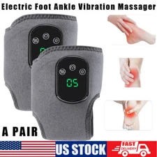 Electric Foot Ankle Massager Heating Foot Compress Vibration Relaxation Brace