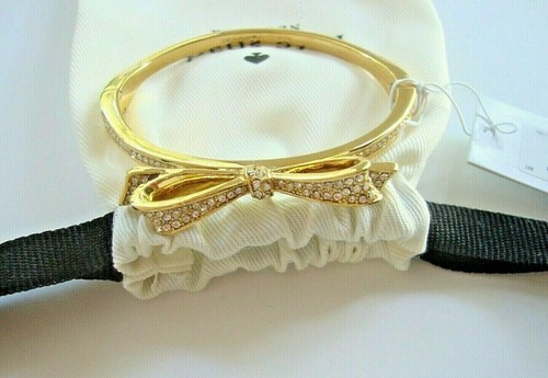 NWT Kate Spade Gold O0ru1148 "Love Notes" Crystals Bangle Bracelet - Picture 5 of 5