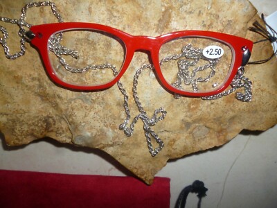 Wenn Lesebrille.....dann Mini-Reader an der Kette - rot +1,5 +2,0 +2,5 +3,0 