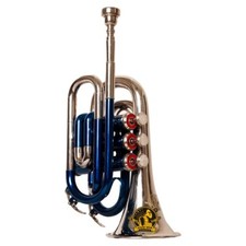 SOUND SAGA Pocket Trumpet With All Accessories Including Mouthpiece Case.