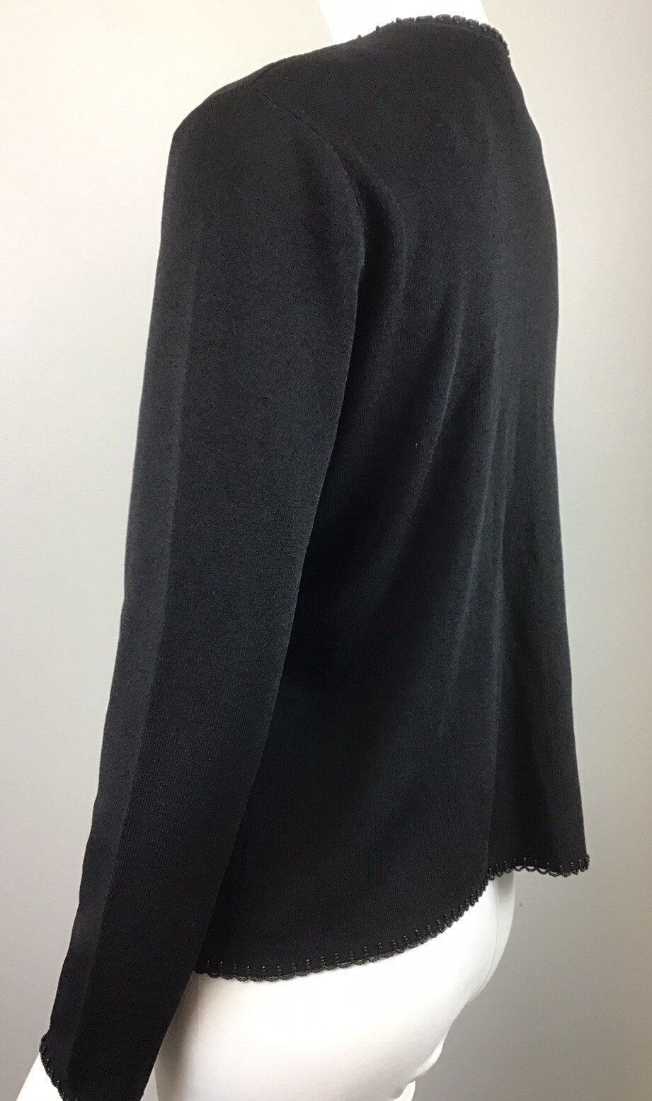 Fred David, Black Vintage Beaded Embroidered Cardigan , Women’s L eBay