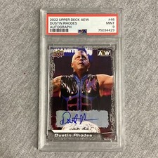 2022 Upper Deck AEW #46 Dustin Rhodes Autograph PSA 9 Mint