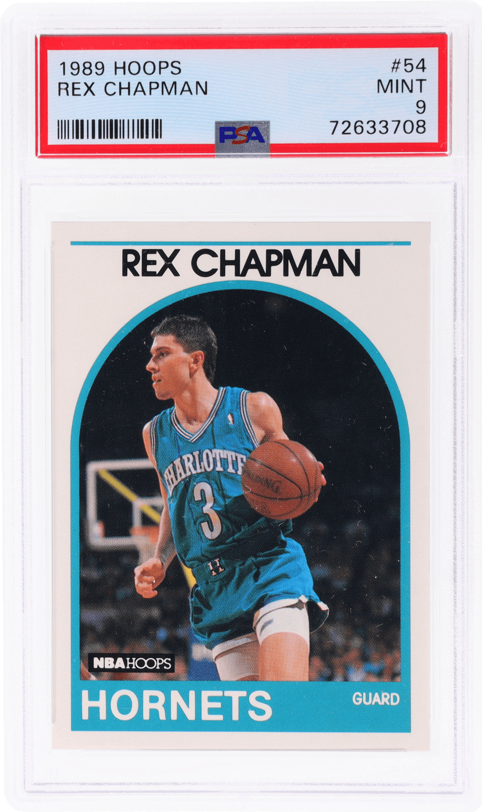 1989 Hoops Rex Chapman #54 PSA 9