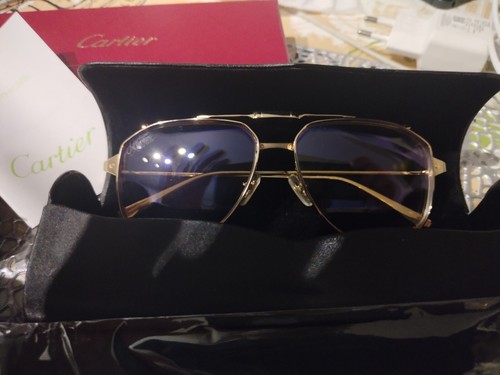 occhiali Cartier santo vendome con clip on champagne serie limitata. - Foto 10 di 13