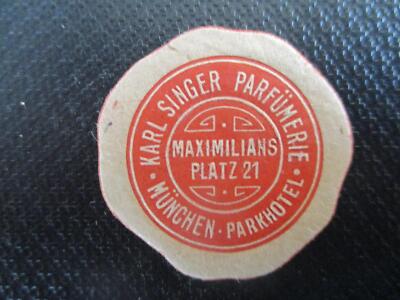 (12491) Reklamemarke - Karl Singer Parfümerie München