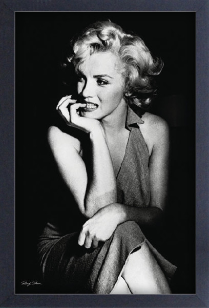 MARILYN MONROE SITTING 13x19 FRAMED GELCOAT POSTER ICONIC MODEL
