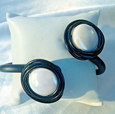 Braccialetto  In Alluminio e Caucciu Alta Qualita'  Bracciale Ragazza Donna Boho