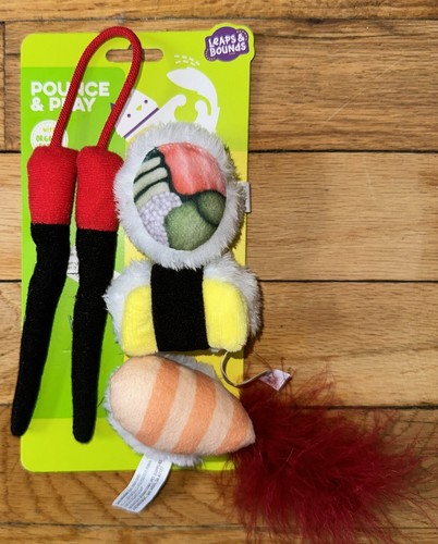 Leaps & Bounds Pounce Play Organic Sushi Bento Box Catnip Interactive Toys - Picture 2 of 3