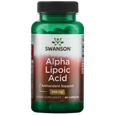SWANSON, ALPHA LIPOIC ACID 600mg Antioxidant 60 Kapseln SUPER PREIS