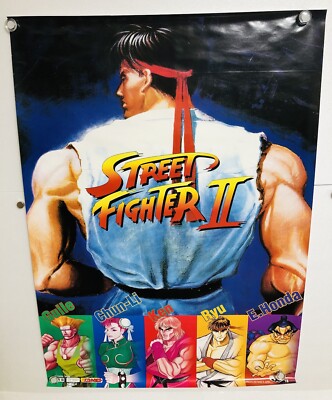 ストリートファイター　B2 ポスター Street Fighter Ⅱ : Capcom 1991/1995 Arcade Loot B2 Size Limited