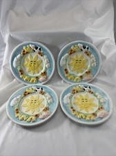 4 Plates Vintage Country Child Farm Tea Set By Mercuries Farm Animals